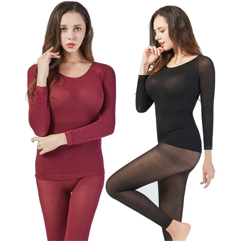 Underwear for Women Men Sexy Warm Long Johns Seamless Winter Thermal Underwear Set Warm Thermos Clothes