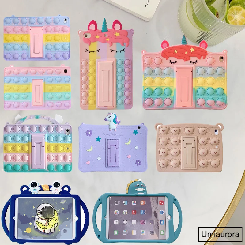 Funda protectora de silicona con dibujos animados para Samsung Galaxy Tab A8 10,5 SM-X200 SM-X205 SM-T290 A7 10,4 SM-T500, para niños