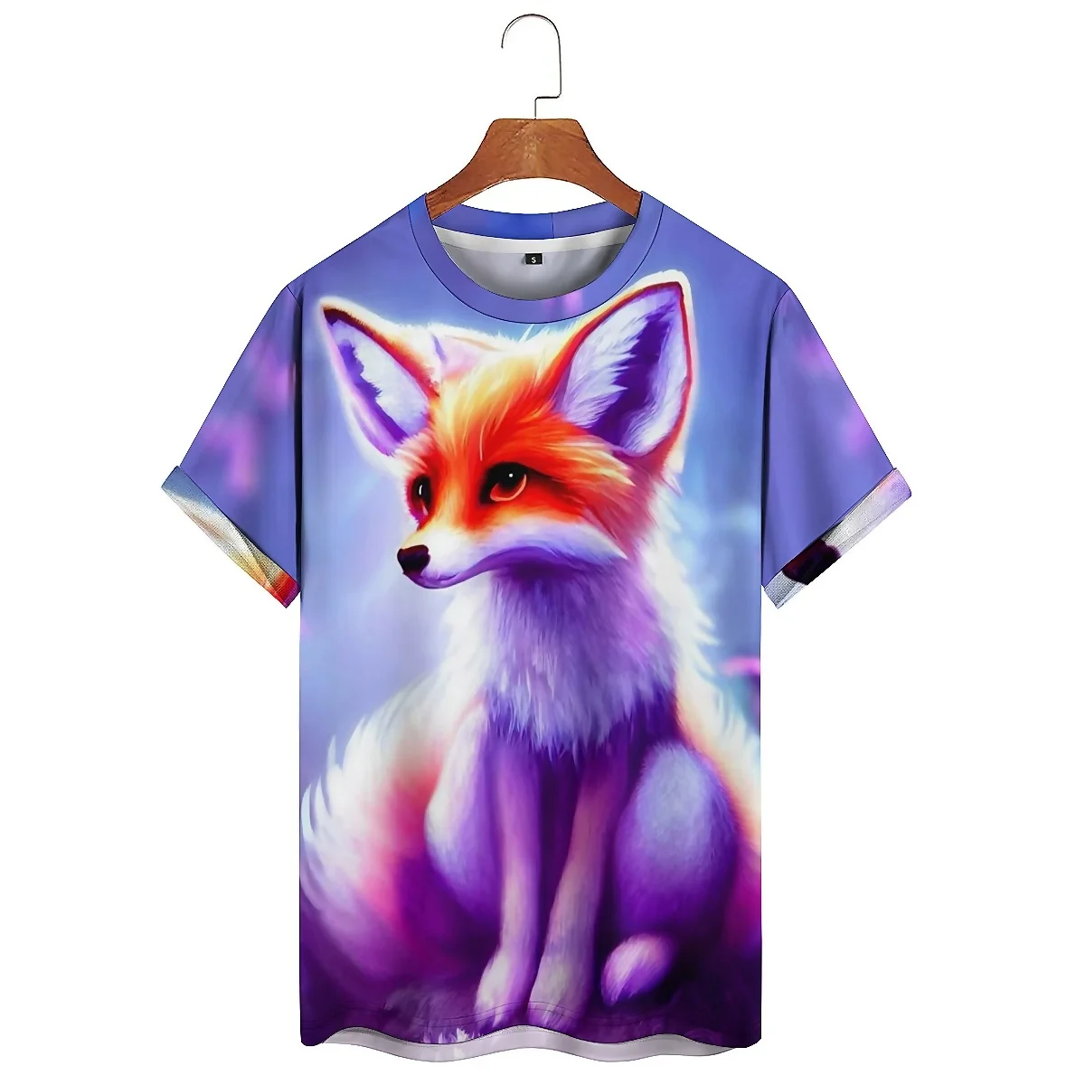 Men's 3D Print Short-sleeved T-shirt, Lightweight and Breathable Polyester Fabric, Unisex Printed Short-sleeved 3D T-shirt, Coup