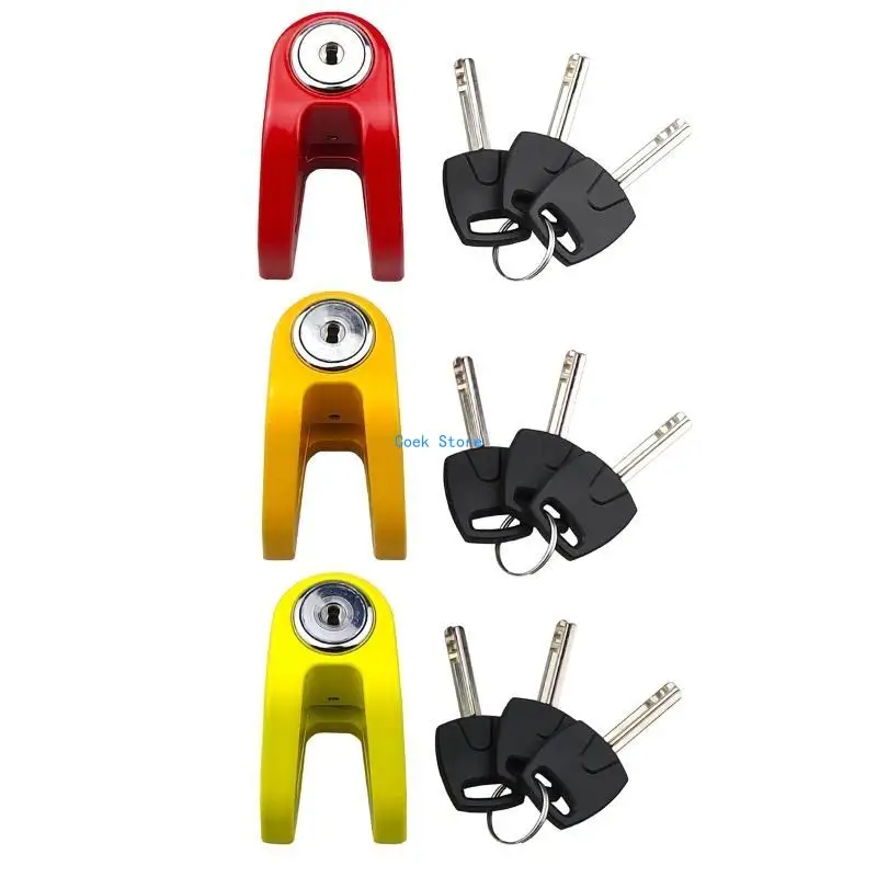 

11UE Mini Disc Brake Lock Wheel Security Lock with Sturdy Frame Keys for Bike