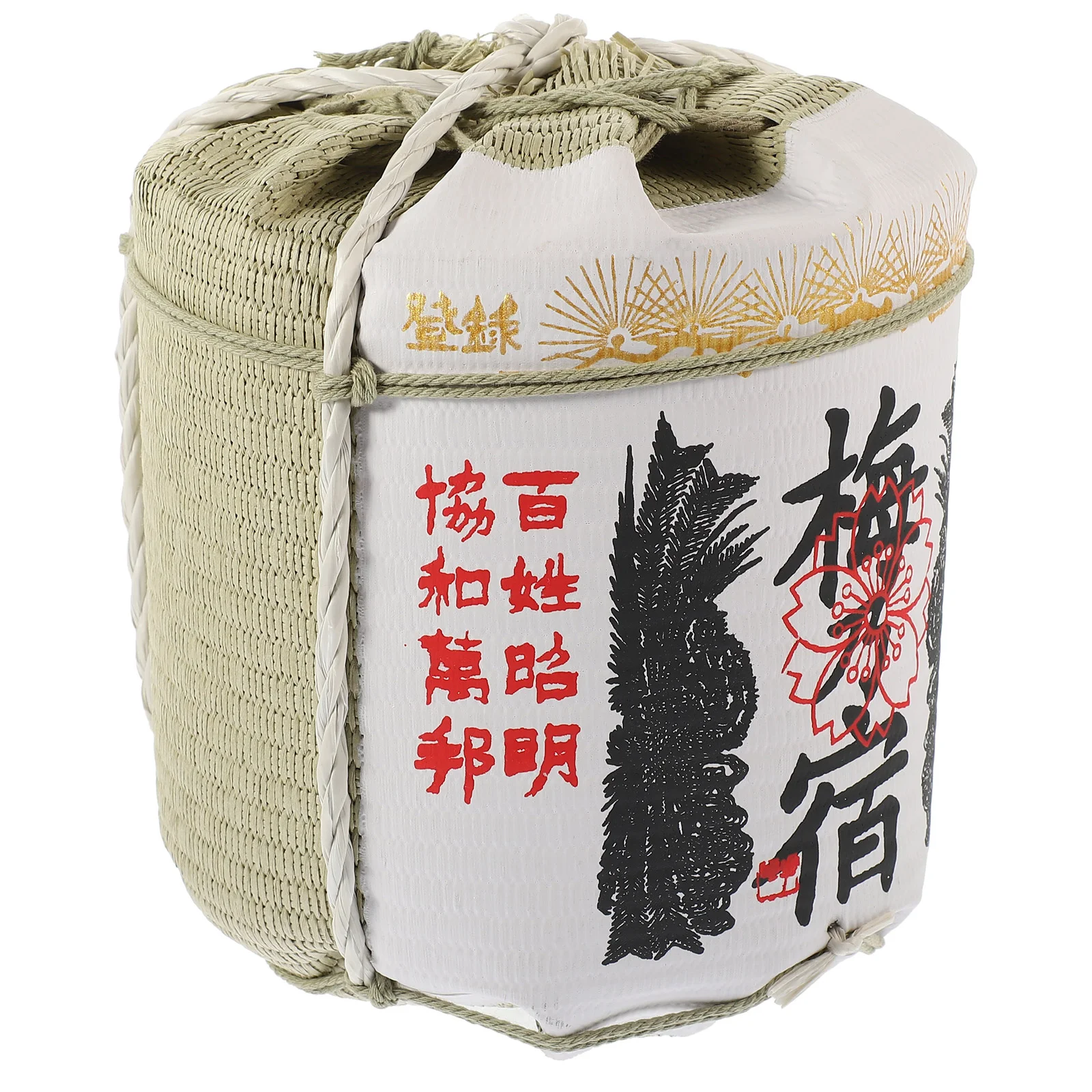 

Decorative Barrel Japanese Indoor Outdoor Model Toy Bistro Foam Ornament Sake