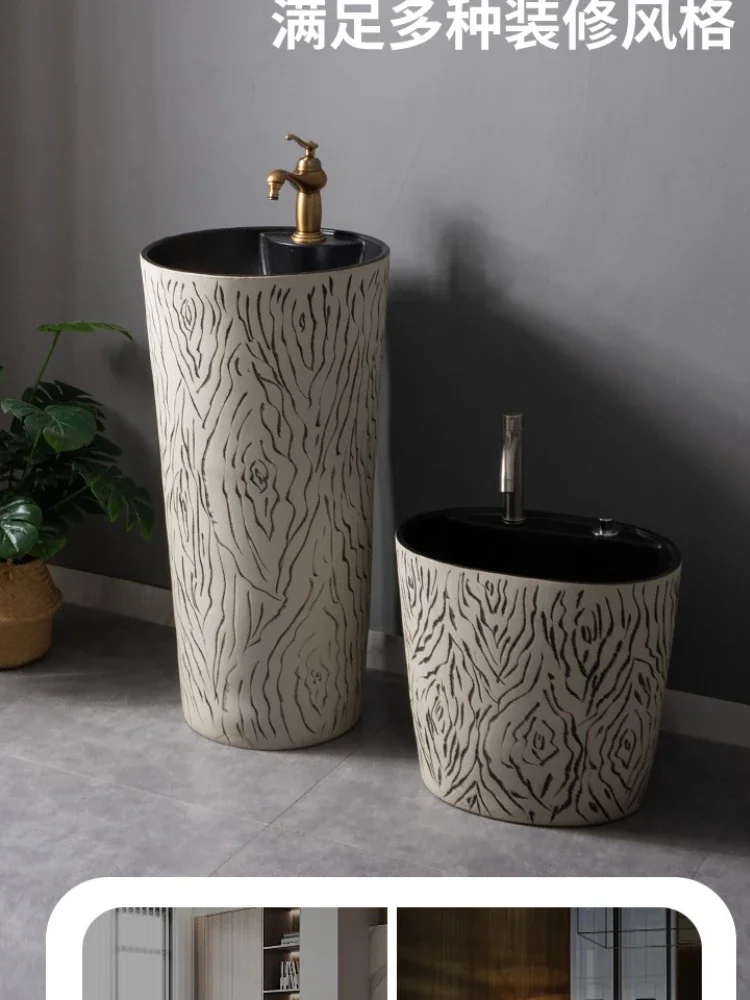 *Sink Column Wash Basin Bathroom Column Washbasin Retro Washstand Washbasin