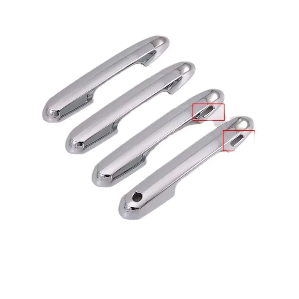 1 Juego para Toyota RAV4 2019-2025 manija de puerta inteligente Exterior moldura de cubierta de marco con Smartkey ABS accesorio