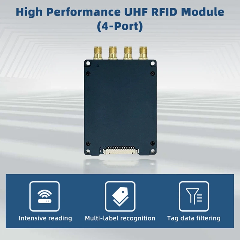 A73E-UHF 860-960Mhz Impinj E710 4 Ports Channels Long Range UHF RFID Reader Module Writer With SKD Develop Kit