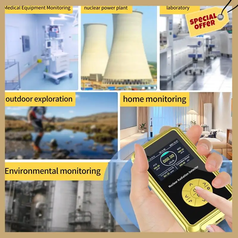 Geiger عداد كاشف الإشعاع النووي Geiger لوحة كاشف النشاط الإشعاعي لمياه الصرف الصحي النووية لبرامج الكمبيوتر دائم