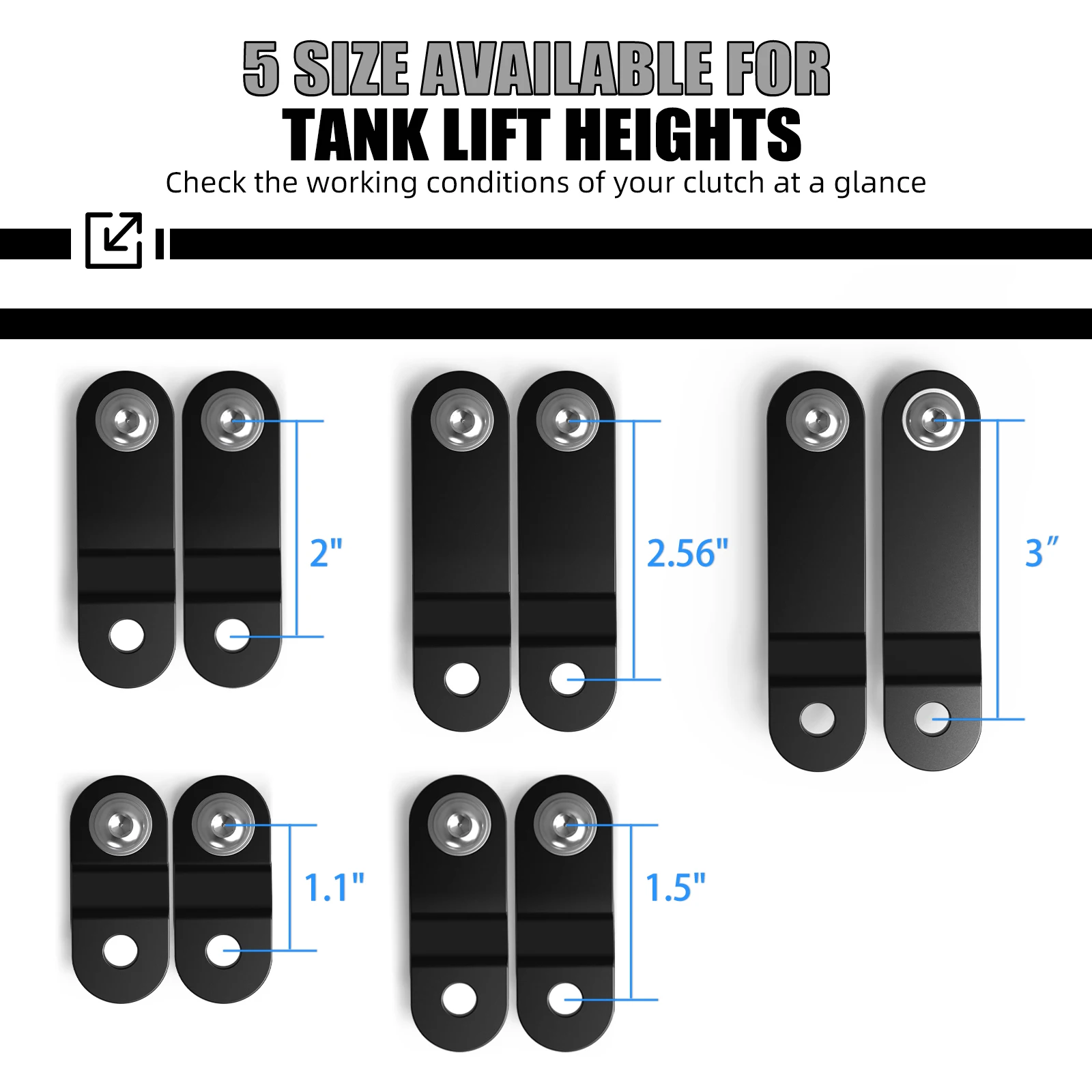 1.1/1.5/2/2.56/3" Fuel Tank Lift Brackets for Harley Dyna Street Bob Fat Bob Low Rider Super Glide Iron883 Sportster Forty Eight view 4