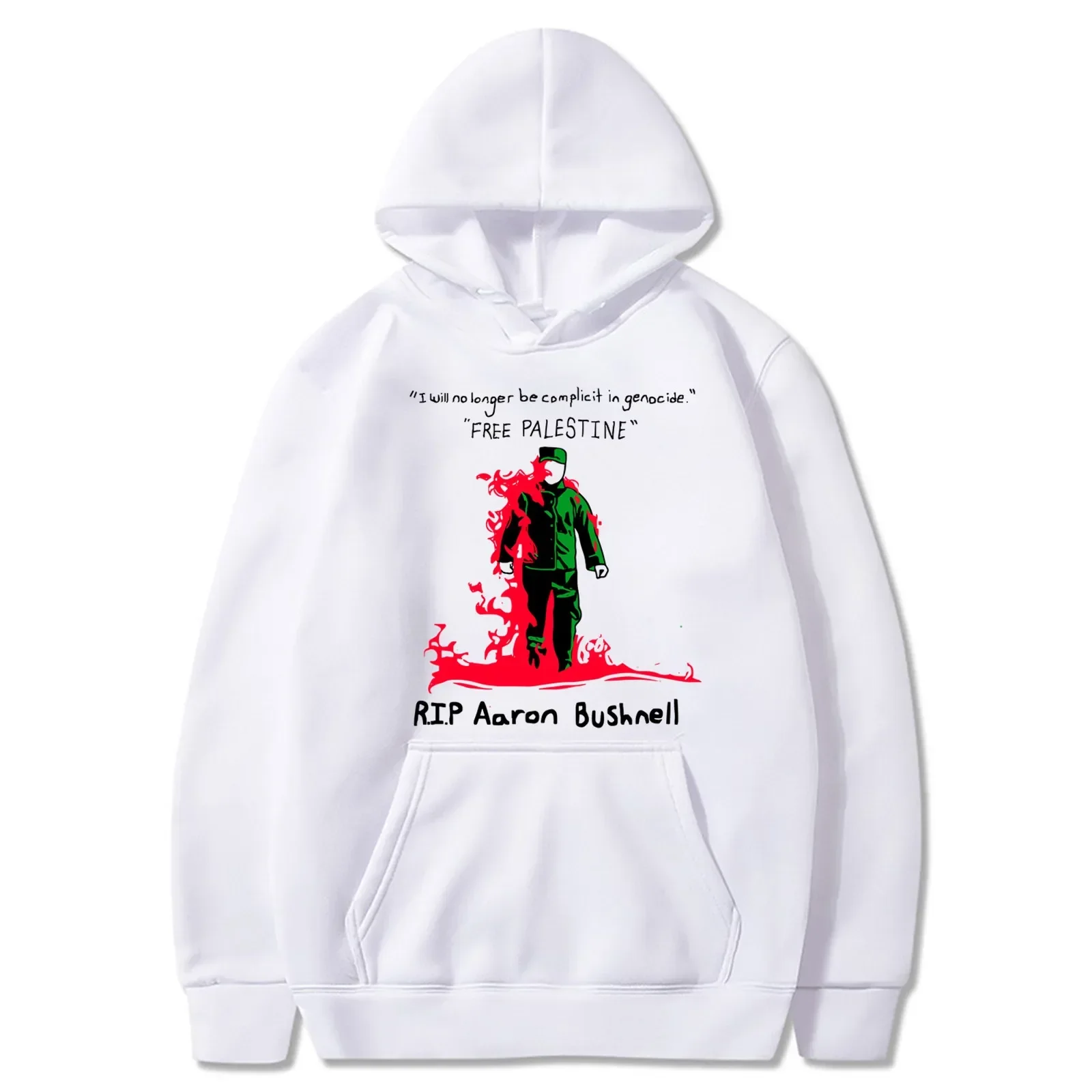 Aaron Bushnell Print Hoodies 1999-2024 Rip Aaron Bushnell Autumn Men Streetwear Sweatshirt Unisex Hooded Tops Hoodeie Clothes