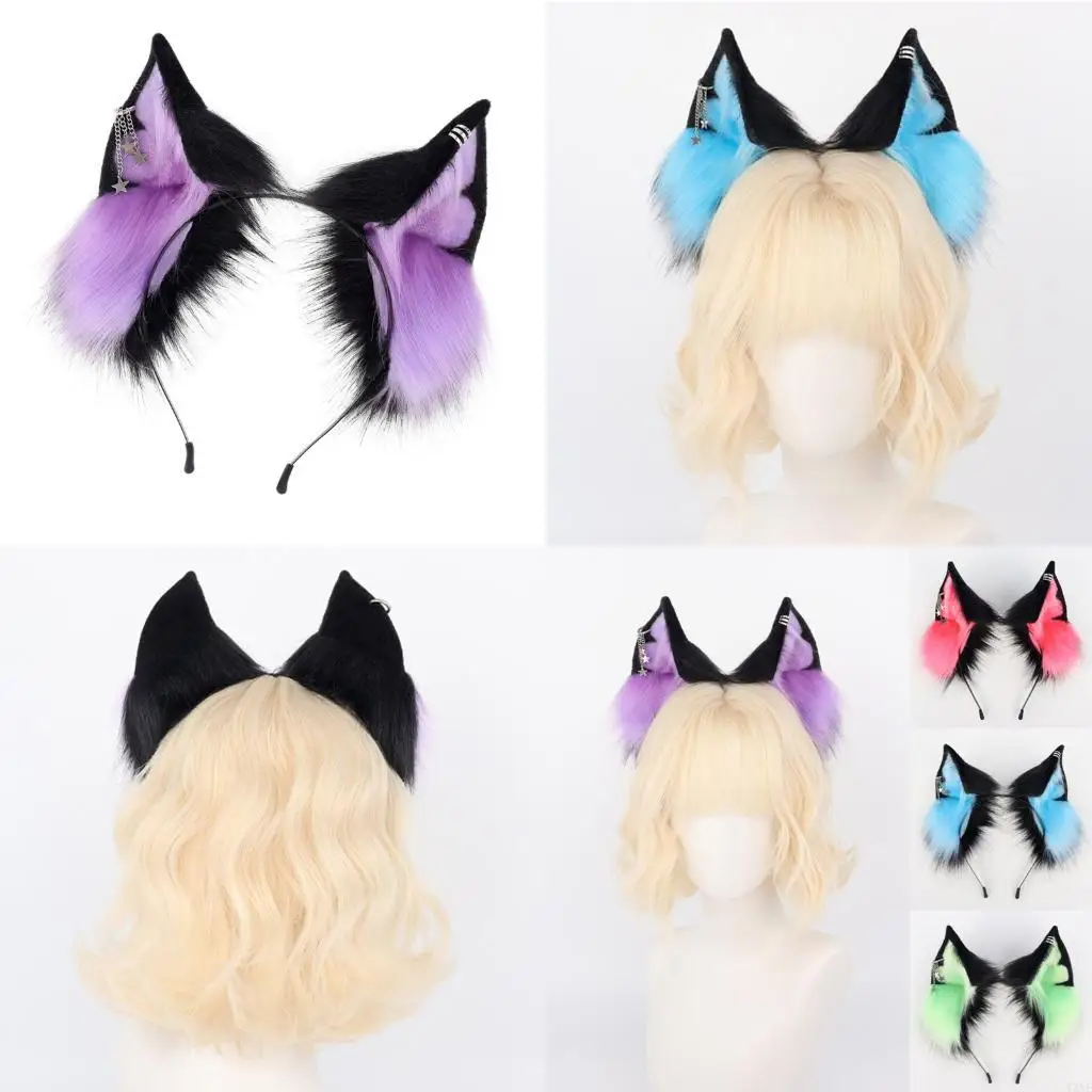 

Y3NE Faux Furry Hairband Adjustable Animal Ears For Women Girls Unisex