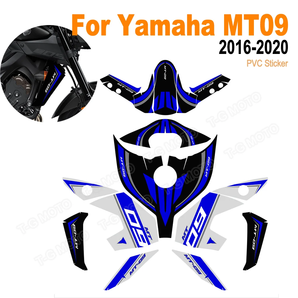 

For Yamaha MT-09 MT09 MT 09 FZ SP Motorcycle Fairing Decal Fender Tank Pad Protector PVC Stickers 2016 2017 2018 2019 2020