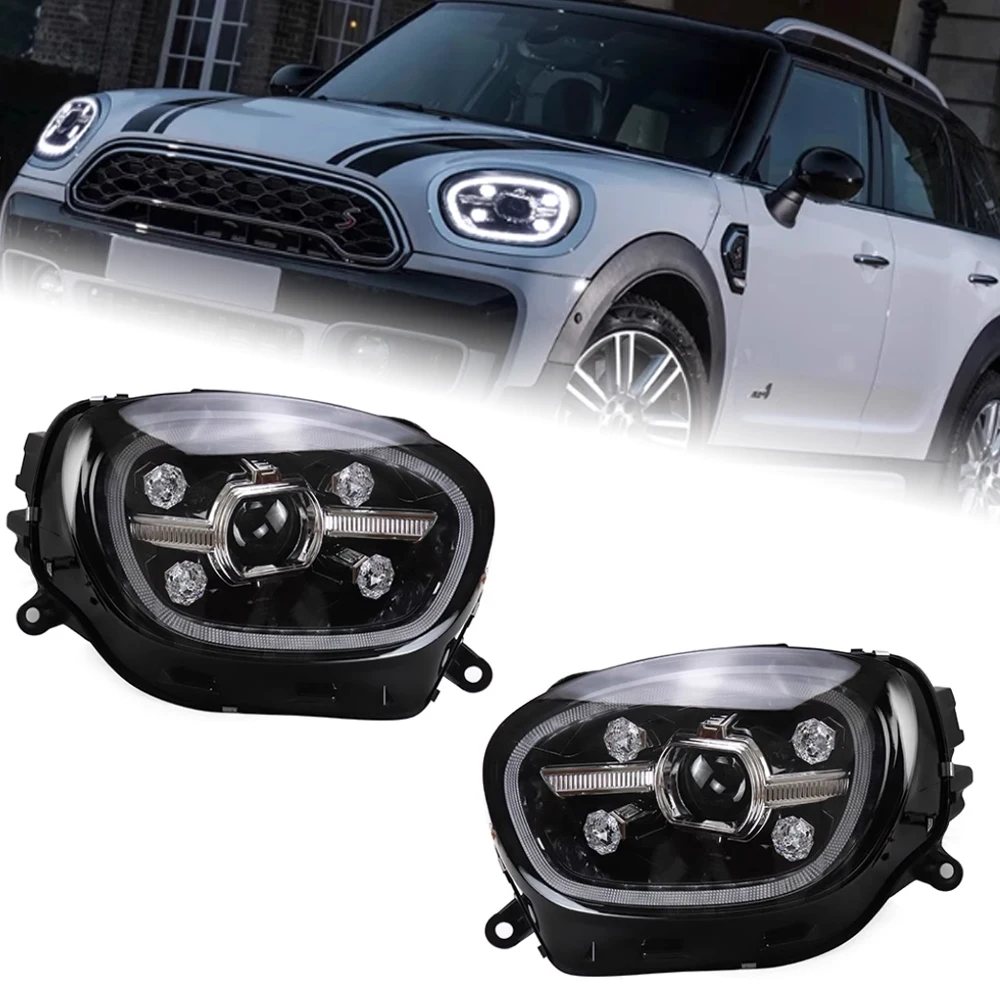 

AKD Car Styling for MINI Countryman F60 Headlights 2017-2019 F60 LED Headlight DRL Head Lamp LED Projector Beam Accessories