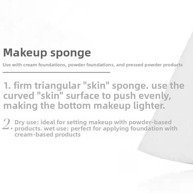 TriangularMakeupSpongeDry&Wet Dual-UseFoundationBlenderNon-AbsorbentSavesFoundationMinimalExpansionDurableHalloweChristmasMakeup