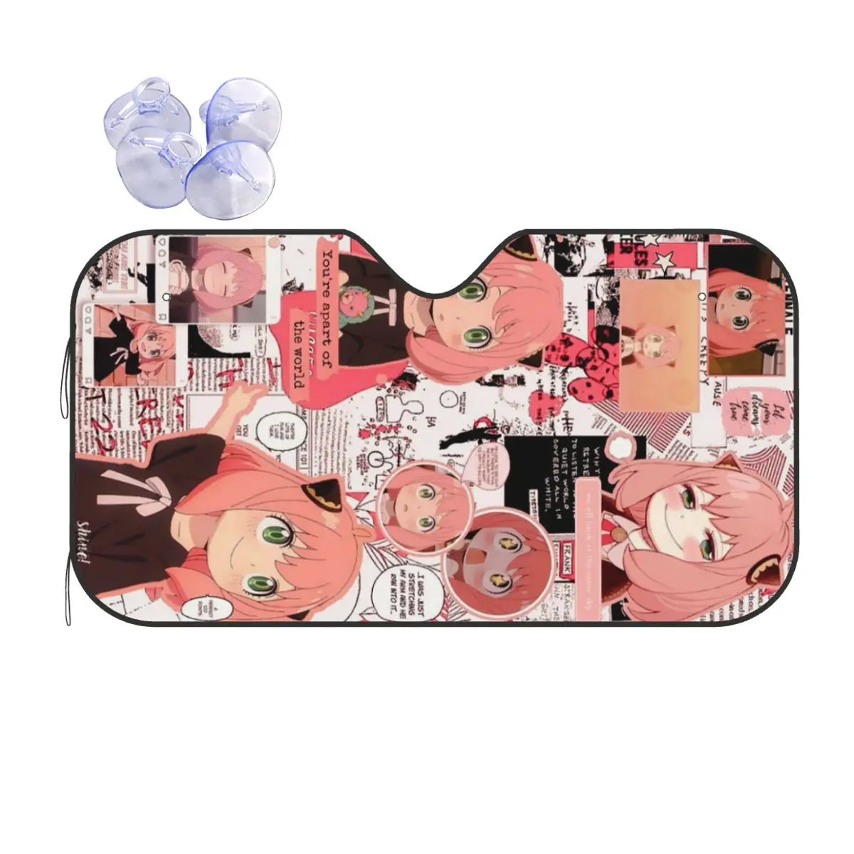 

Spy X Family Anya Forger солнцезащитный козырек на лобовое стекло автомобиля, переднее лобовое стекло, солнцезащитный козырек, аксессуары, чехлы