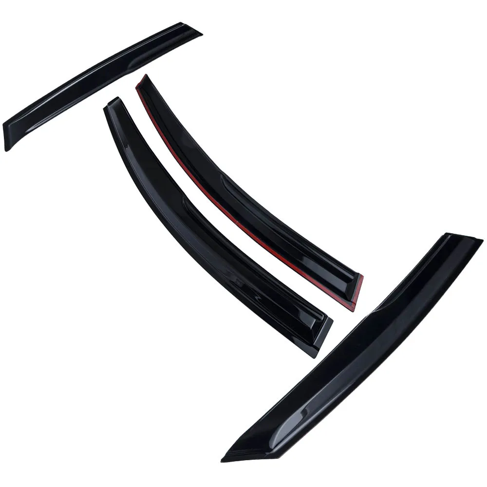 

4x Smoke Acrylic Window Visor Sun Rain Guard Vent Shade for Ford Focus 2012-2018