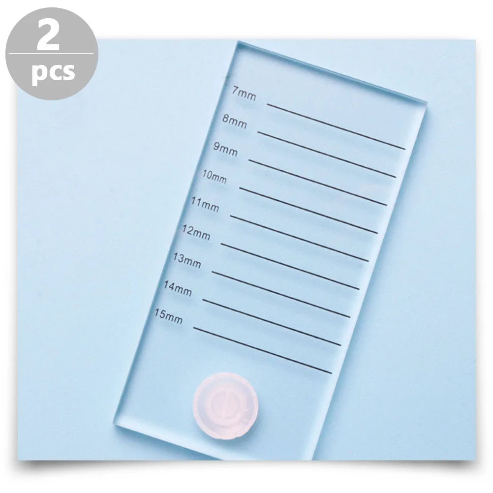 2 قطعة علبة لاش شفافة الاكريليك مقاومة للاهتراء تطعيم حامل لتمديد رمش الاستخدام المهني لاش بلاط #5