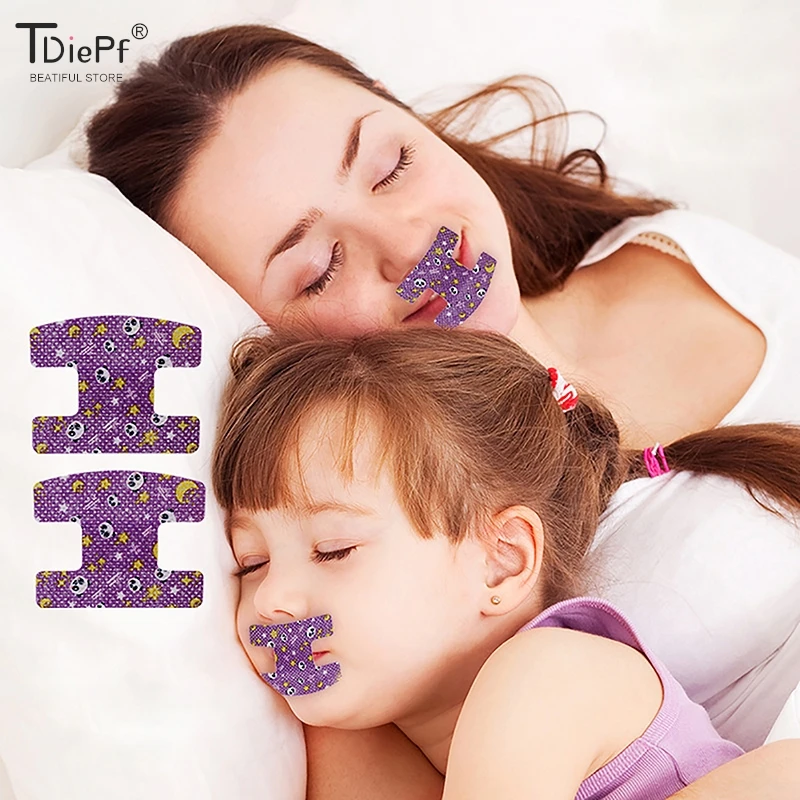 20Pc Anti-Snoring Stop Breathing Patch Mouth Correction Stickers For Children Night Sleep Lip Nose Breathing Improving Patch