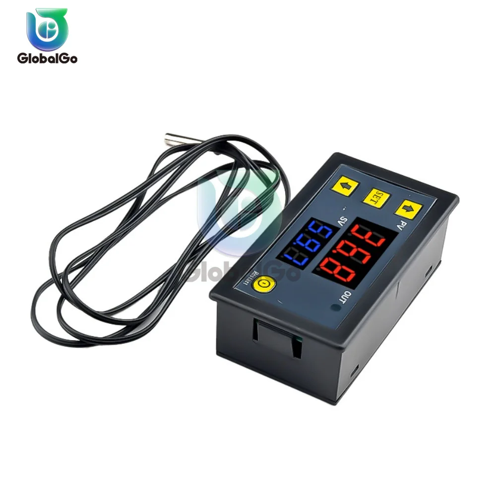 W3230 Mini Digital Temperature Controller 12V 24V 220V Thermostat Regulator Heating Cooling Control Thermoregulator With Sensor