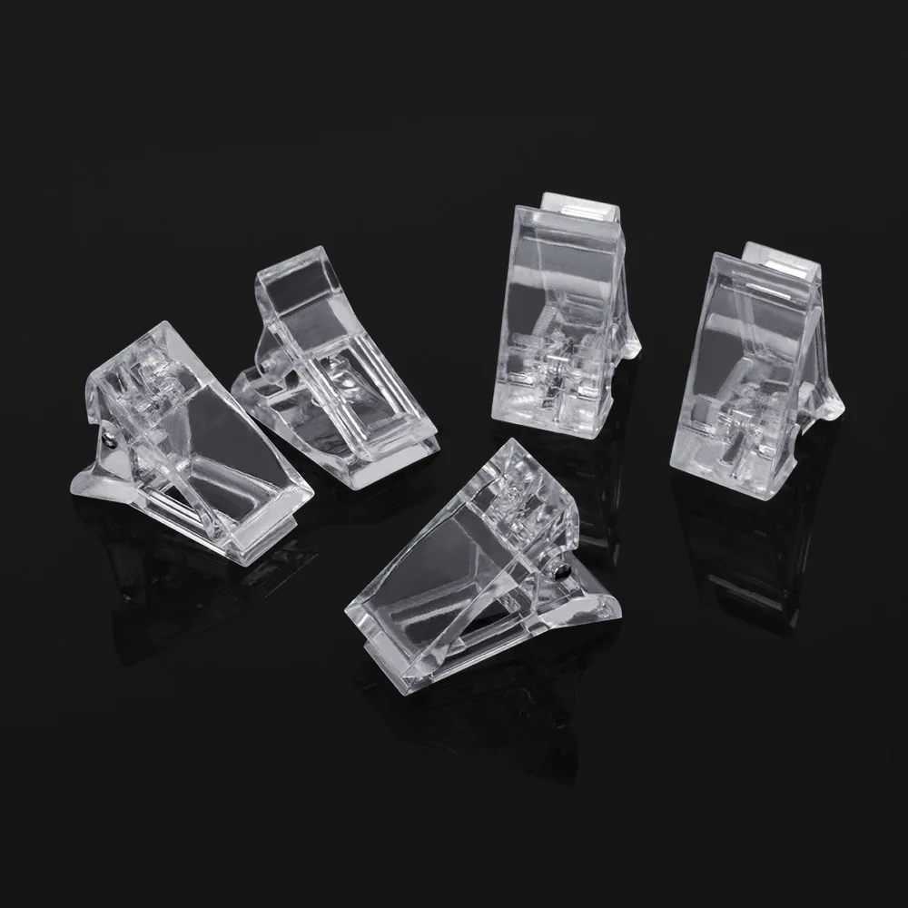 Acrylic Nail Clip for Hold The Gels Quick Building Mold Tips Nail Gel Acrylic Nails Shape Nail Art Clips Gel Nail Extension Tool