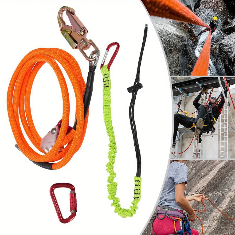 

20kn Flip Line, комплект Flipline со стальным проволочным сердечником, ремешок для лазания по деревьям, 3,66 м/12 футов