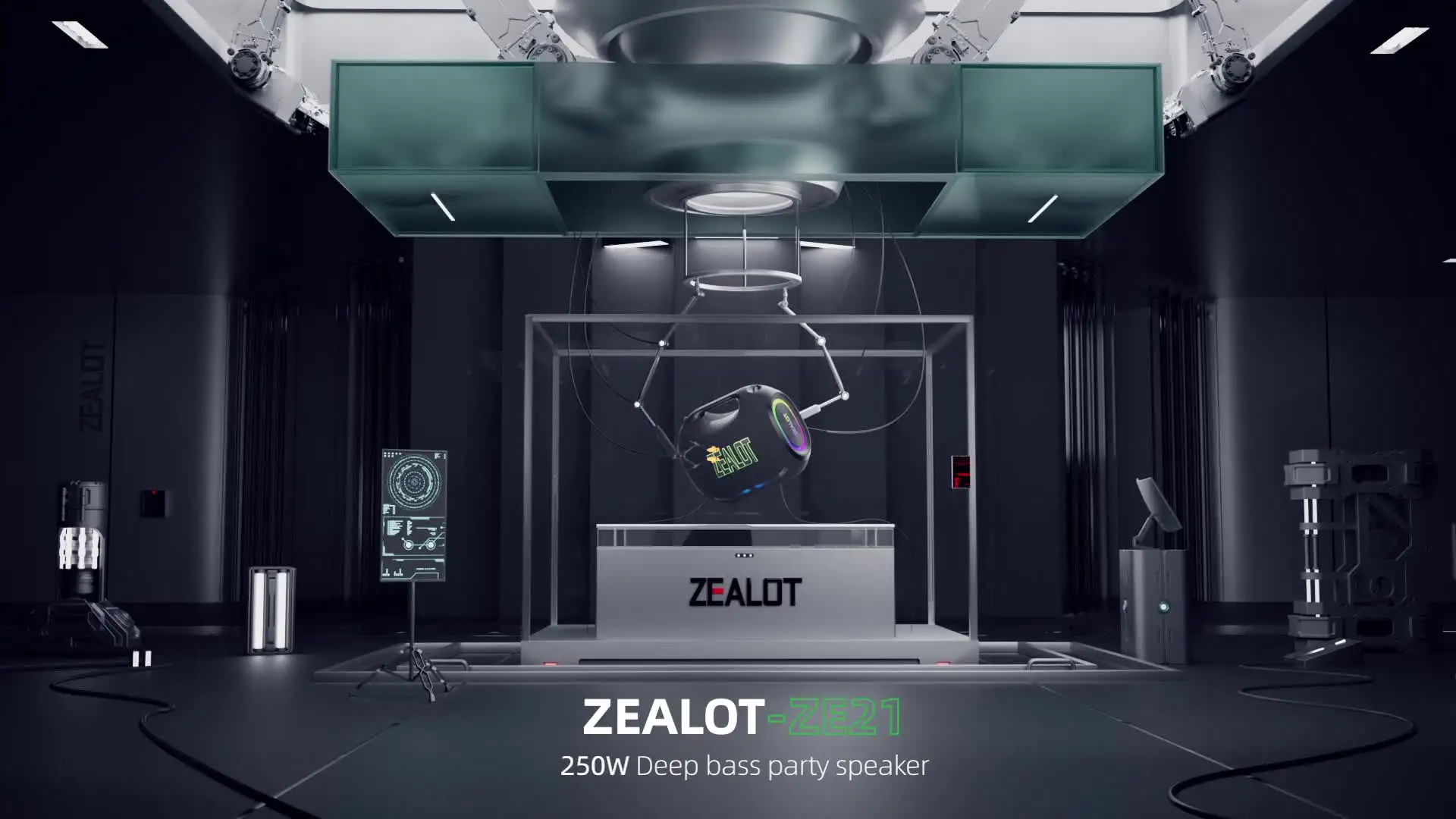 ZEALOT ZE21 ワイヤレススピーカー 250W アウトドア ポータブル RGB