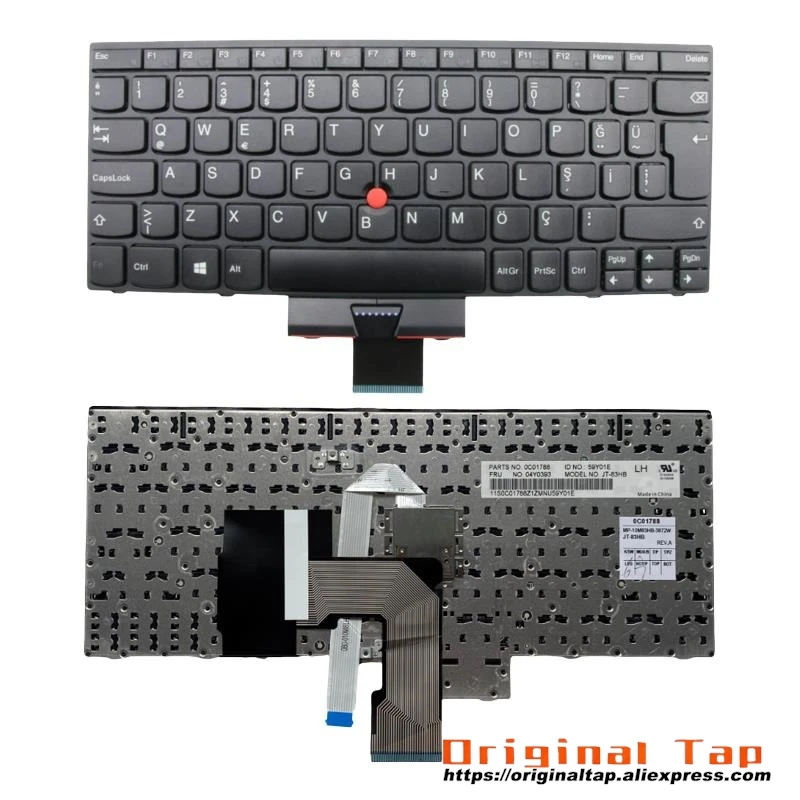 TR Turkish Keyboard for Lenovo Thinkpad X131e X140e 04Y0407 04Y0370