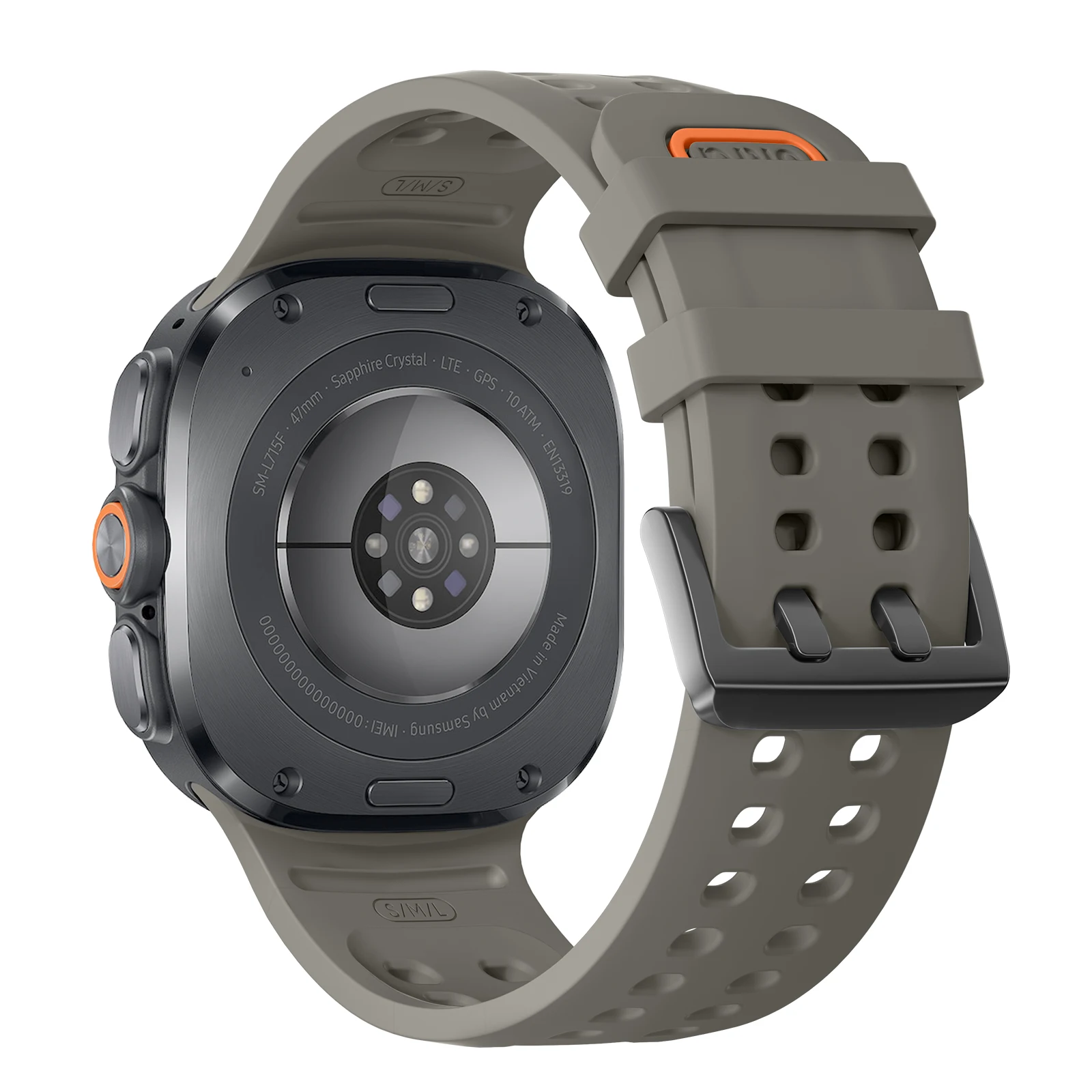 Originalarmband für Samsung Galaxy Watch Ultra 47mm Zubehör Marine Silikon Sportarmband Correa Galaxy Watch Ultra 2025 Band