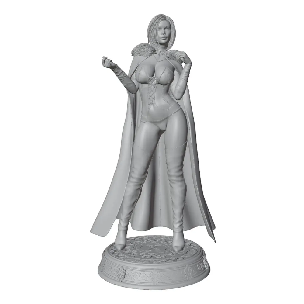 1/24/12/6 Desk ornament,Sexy girl resin model kit, mini 3D printed gray figure statue, unpainted,unassembled