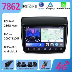 Android Car For Mitsubishi Pajero Sport 2 L200 Triton 2008-2016 Car Radio Multimedia Player GPS Navigation BT 4G WIFI NO 2 DIN