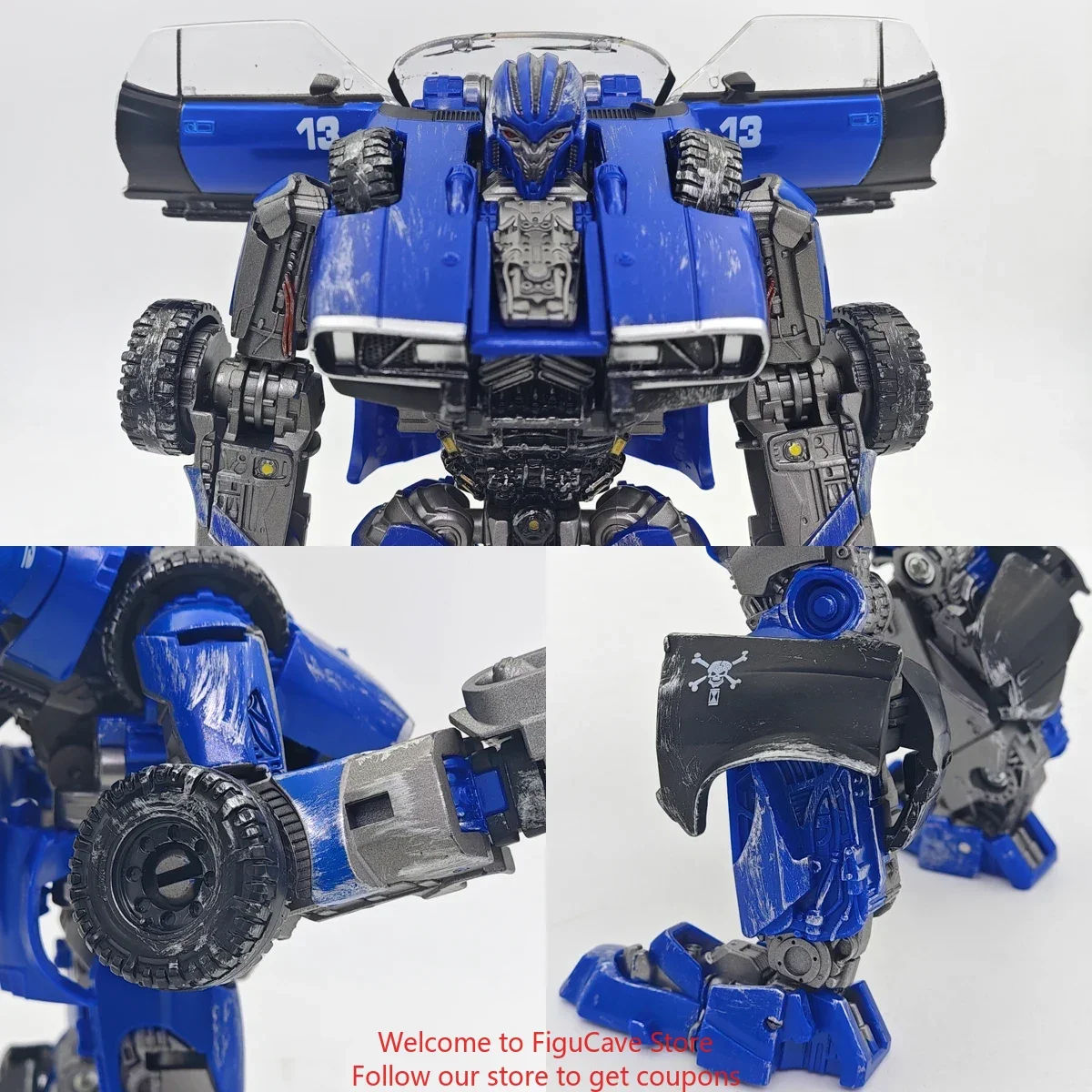 Baiwei transformando brinquedos genuínos TW-1033 novo bluestreak azul guerreiro robô figuras de ação crianças presente coleção