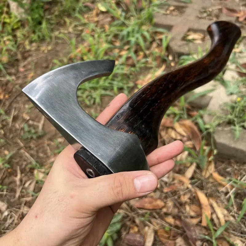 High Quality All Steel Forged Viking Tactical Axe Convenient for Outdoor and Household Use Fire Fighting and Chopping EDC Tool