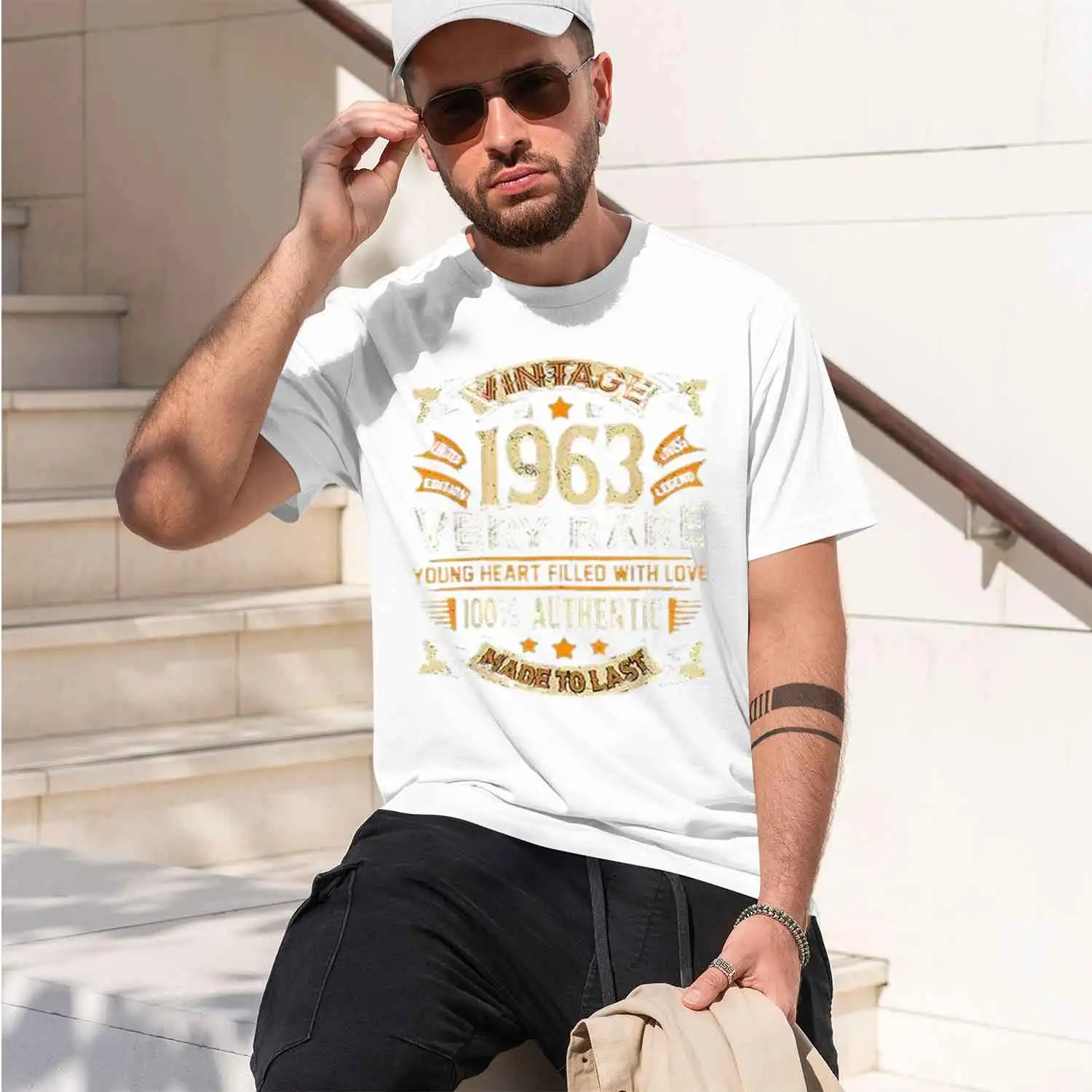 Vintage 1963 Very Rare Authentic Made To Last T Shirt ng He Filled with Live Casual Print Tee Streetwear Tops 80117 2026 New Mod