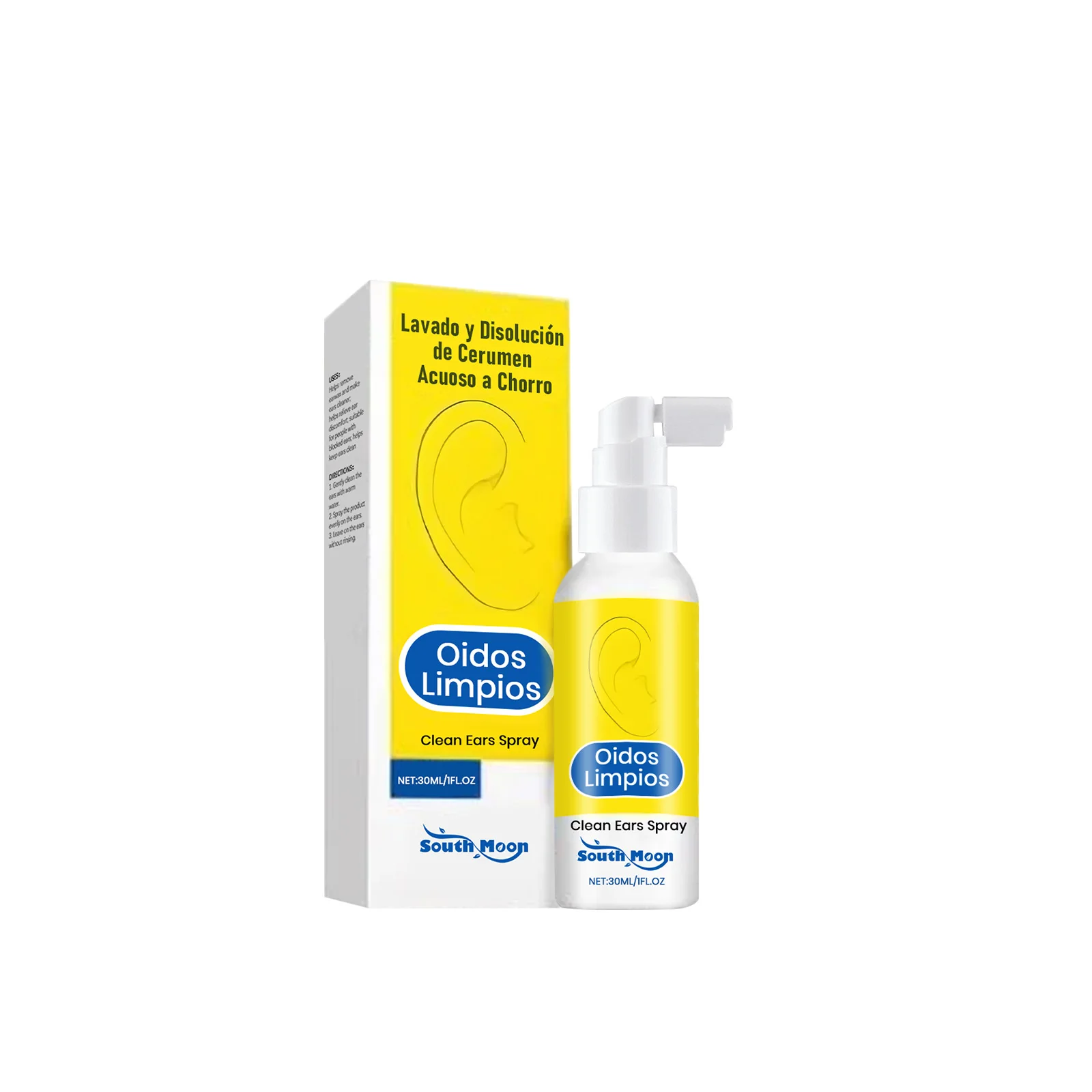 Tinnitus Relief Spray Improve Listening Soothing Ear Itchy Discomfort Hearing Loss Cleaning Earwax Blockage Otitis Care Spray