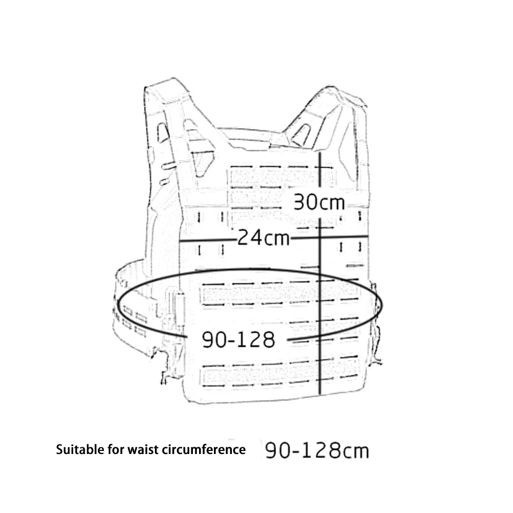 Ulpc Lichtgewicht Outdoor Vest Composiet Stof Plaatdrager Vt15