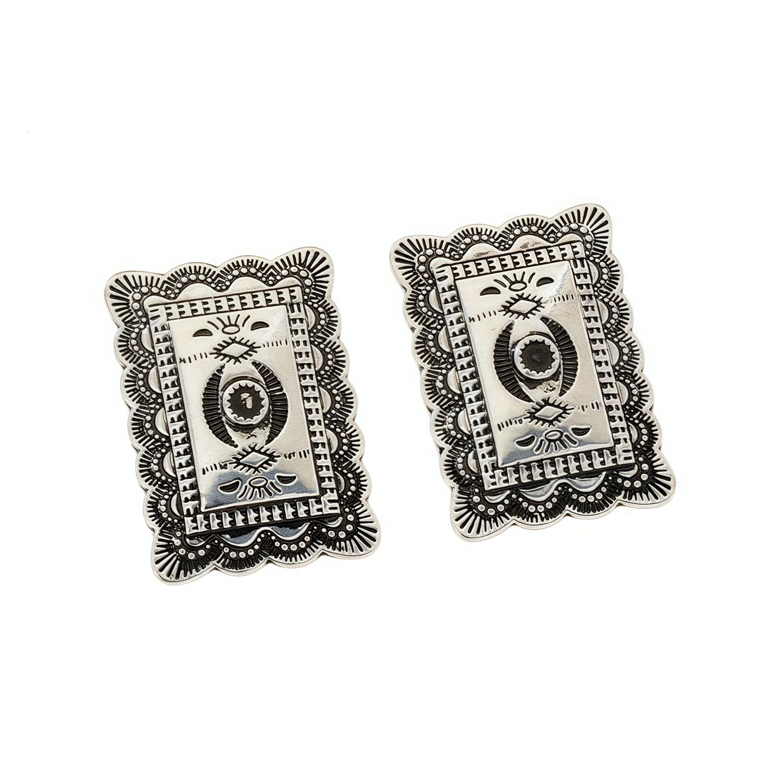 

New Bohemian Earrings with Unique Patterns Retro Ethnic Style Stud Earrings Distinctive Ear Jewelry for Women
