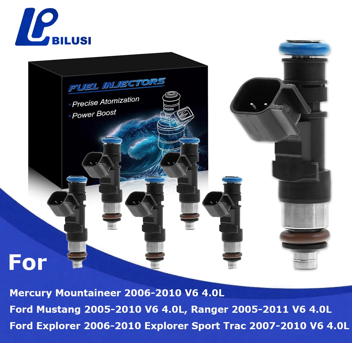 

Bilusi Fuel Injectors 4.0L For Mustang 05-10 Ranger 05-11 Explorer 07-09 For Land Rover LR3 06-09 OE 0280158055