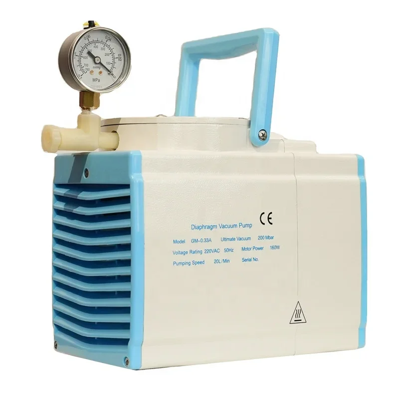 Lab Bench Negative Pressure Dry Vacuum Pump for Solvent Filtration/Desiccator/Air Sampling/Drying Oven/Distillation