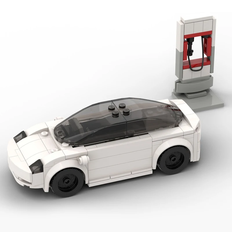 MOC Ladestation-Modell Kreatives Sportwagen-Bauset DIY Kinder-Montagespielzeug Erwachsenen-Sammlerstück Geburtstagsgeschenke – Detail 2