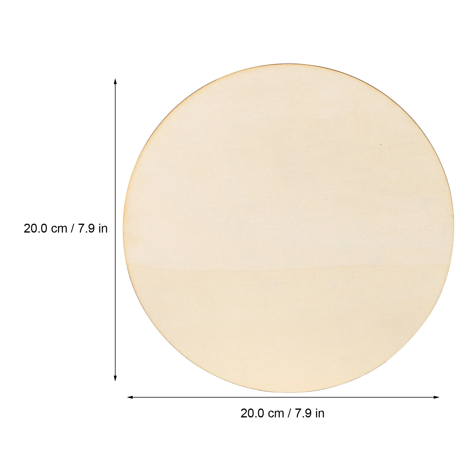

10 Pcs Round Wooden Discs Unfinished Smooth Surface Decorative Plates Craft Supplies Sewing Accessories Wood Pieces Ornaments