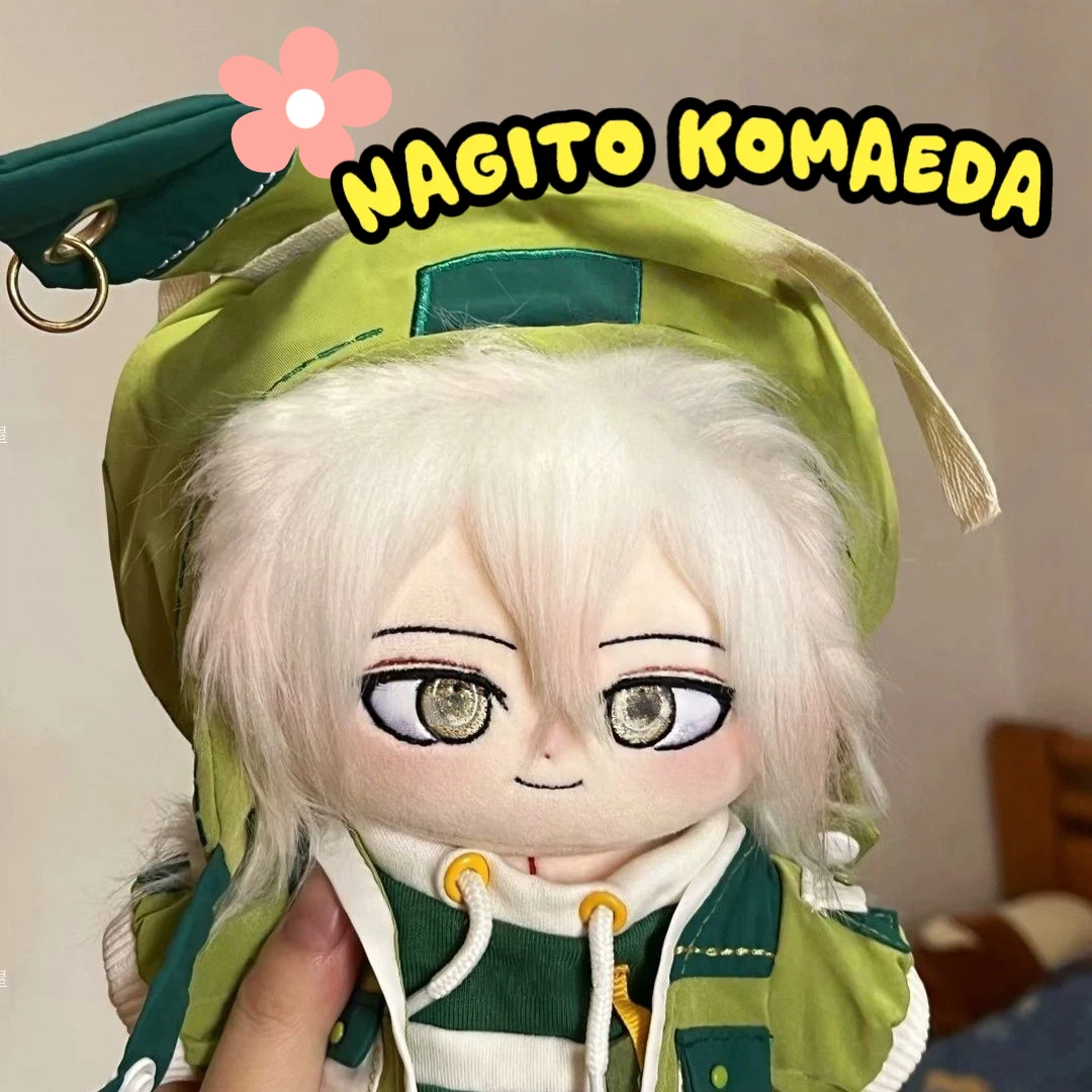 

Stuffed 20cm Nagito Komaeda Game V2 Plushies Toy Kawaii Cosplay Dress-up Children Adults Collectible Cotton Xmas Birthday Gift