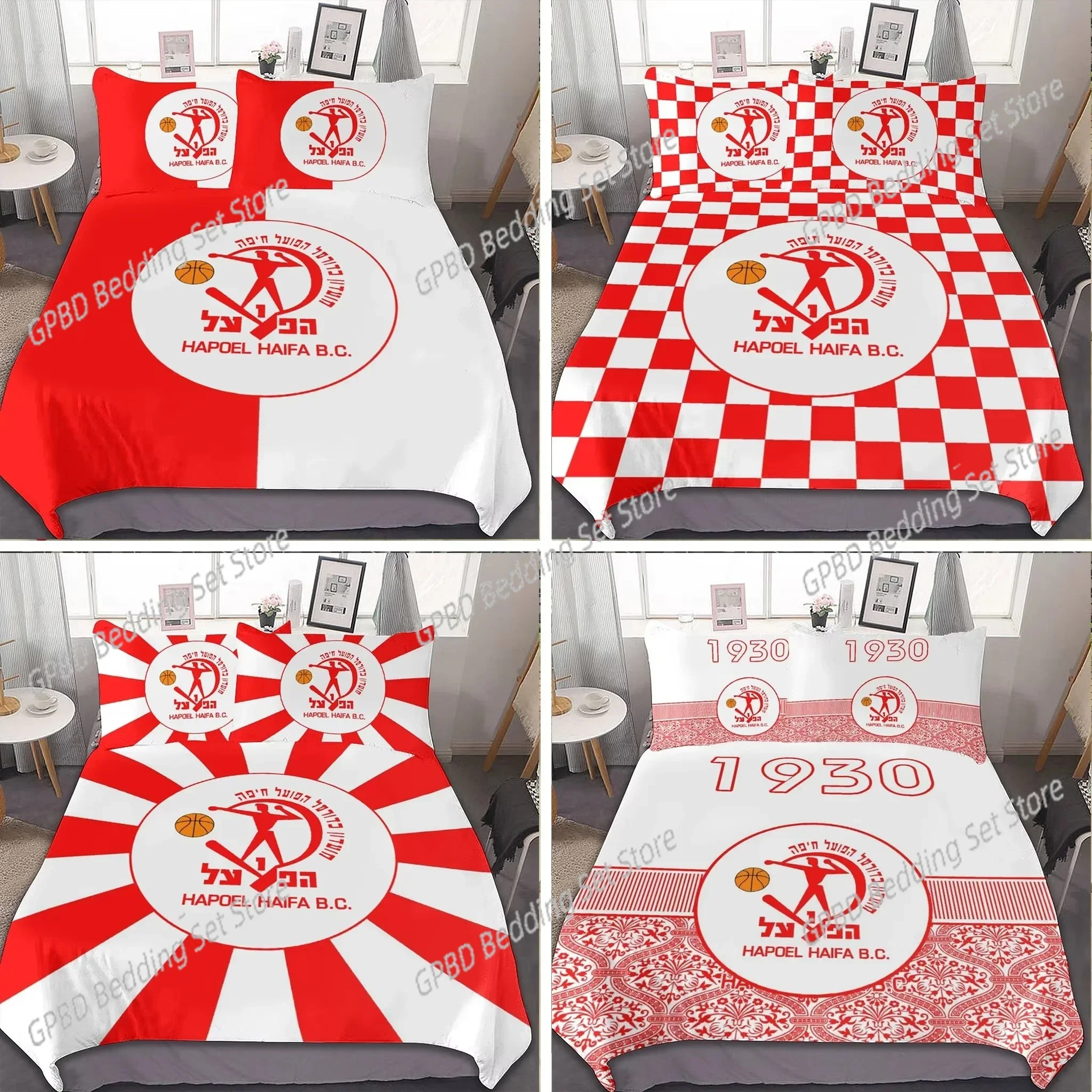 3D Printed Hapoel Haifa Bedding Set Duvet Cover Bedroom Comforter Covers Single Twin King Size Quilt Cover Home Textile