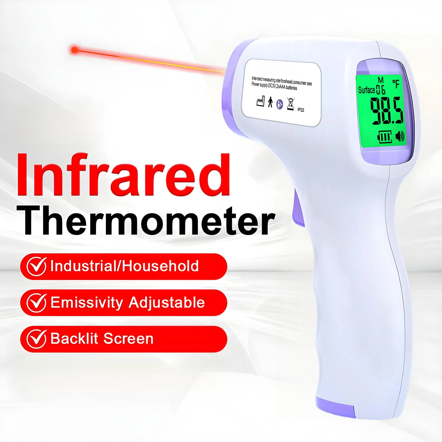 ALIWUZN Industrial Digital Thermometer Non-Medical Thermometer Temperature Tool thermometer