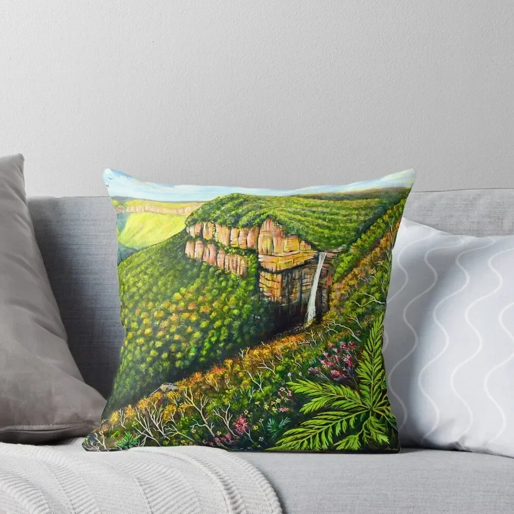 Govetts Leap Lookout Blue Mountains Throw Pillow Cushions Home Decor Christmas Pillowcase Christmas Covers For Cushions pillow