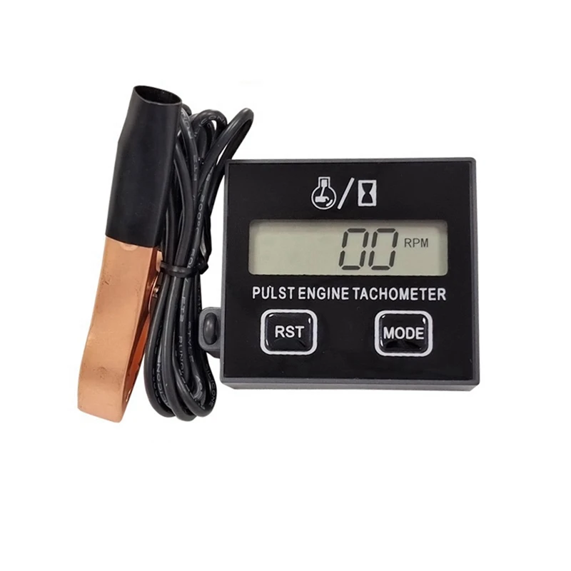 Digital Inductive Contact Tachometer Resettable Accessory Part For Chain Saw Engine Lawnmower