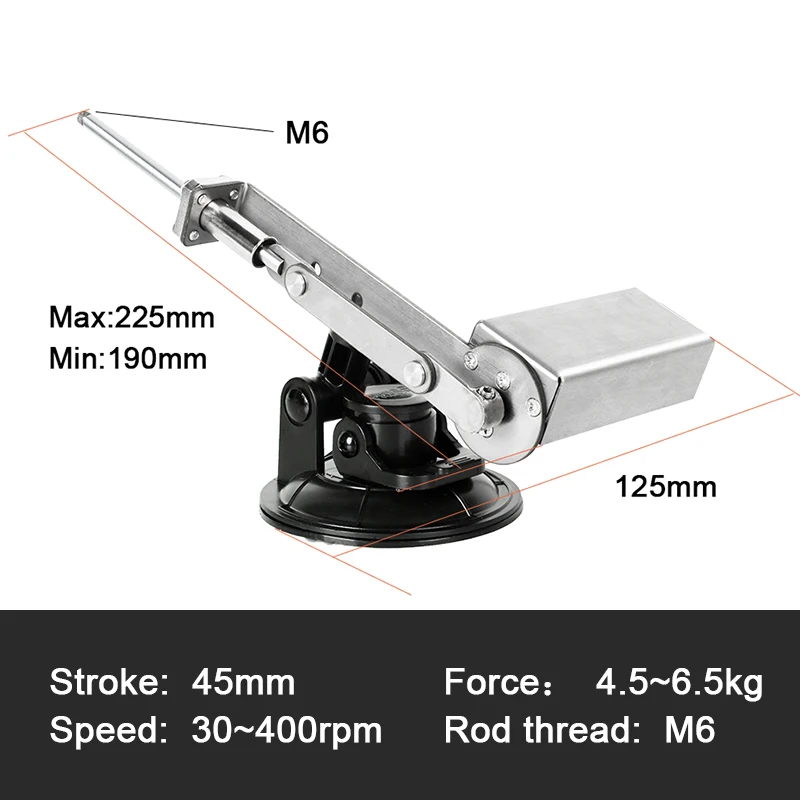 75mm/65mm/45mm Stroke Mini Telescopic Linear Actuator with 60mm/80mm Plate 100V-240V Big Thrust DC Reciprocating Mechanism Motor