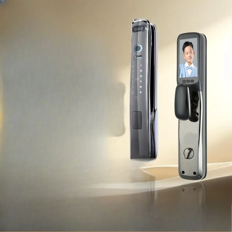 Smart lock P90pro cat eye visual automatic fingerprint lock 3D facial recognition lock stay and capture