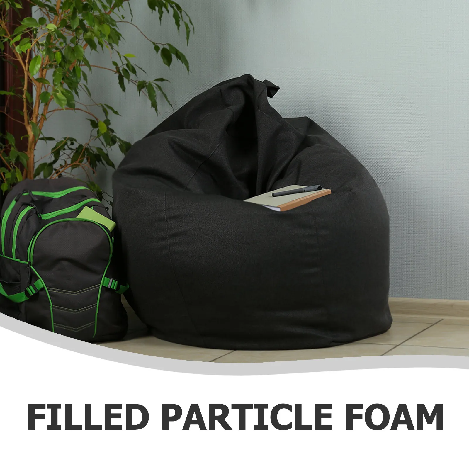 1 Bolsa de Relleno de Perlas de Espuma para Sillón Puff, Cojín de Sofá, Relleno Suave e Inodoro, Inserto a Granel Multiusos para el Hogar
