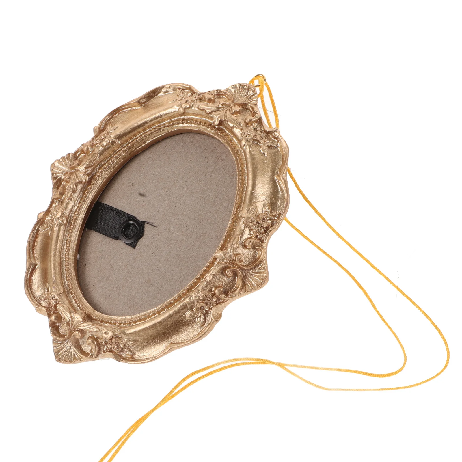 

Creative Christmas Tree Pendants Small Picture Frame Retro Decor Mini Gold Frames Vintage Ornament