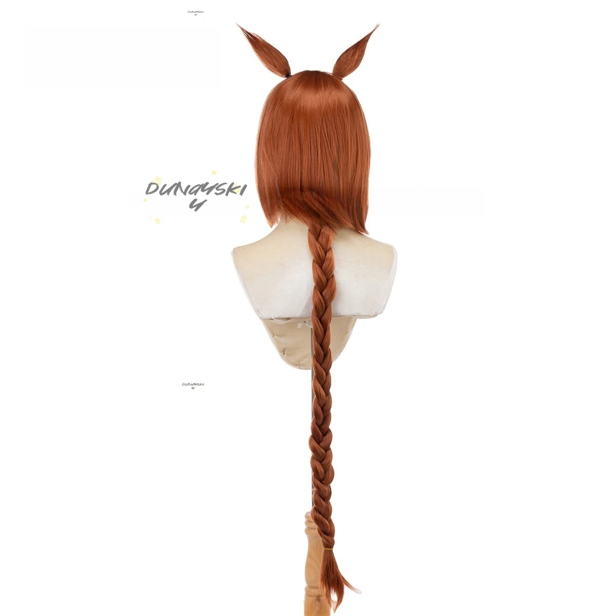 Game Uma Musume Pretty Derby Iknodictus Cosplay Wig Ears Tail Heat Resistant Synthetic Hair Ideal Halloween Party Costume Prop