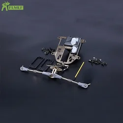 Alloy CNC Metal Symmetrical Steering Kits (Plastic Rod Version) Fit for 1/5 HPI ROVAN KM BAJA 5B 5T 5SC