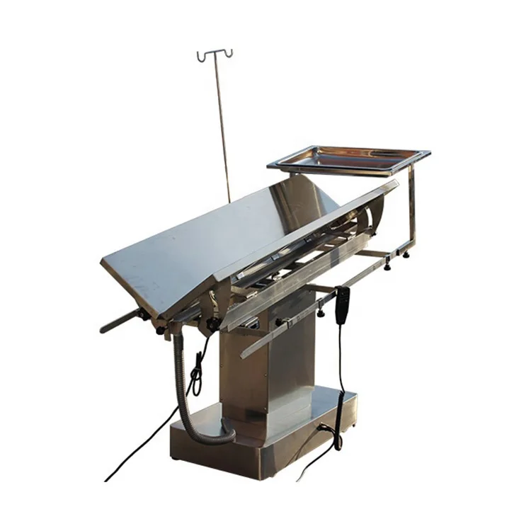 

VTS-0504 V Shape Cow Dog Large Animals Electric Vet Surgical Table Stable Pet Operation Table price