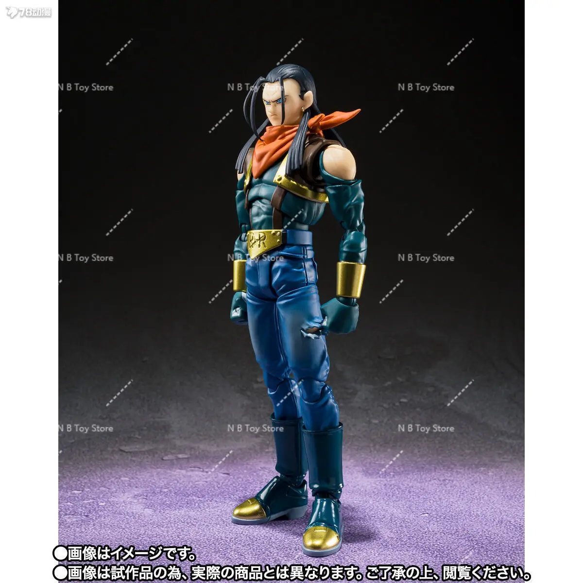 Disponibile Bandai SHF Dragon Ball Series completamente autentico Super No. 17 Anime Ornamenti mobili Action Figures Modello regalo fatto a mano